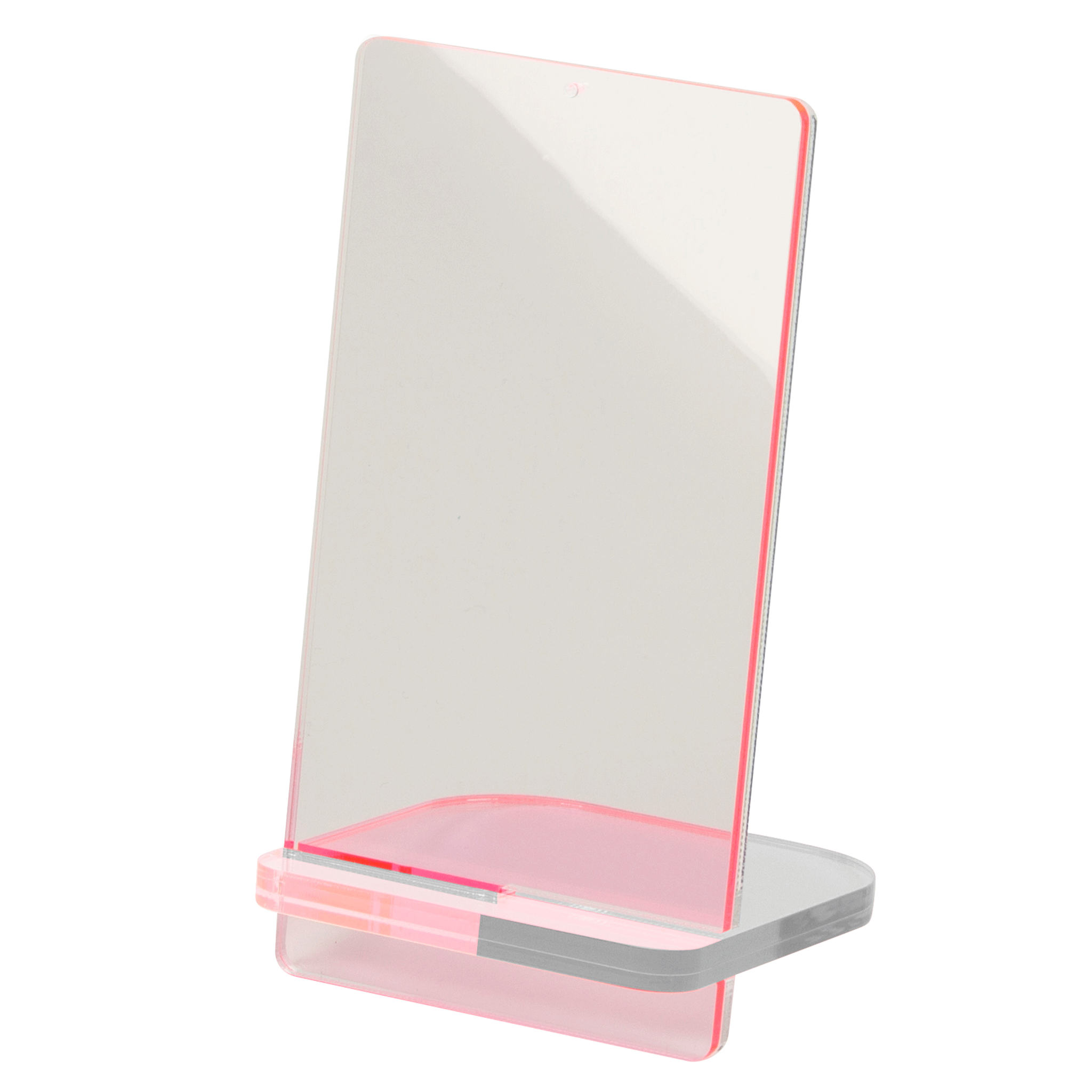 POPスタンド 名刺 縦 蛍光ピンク 拡大