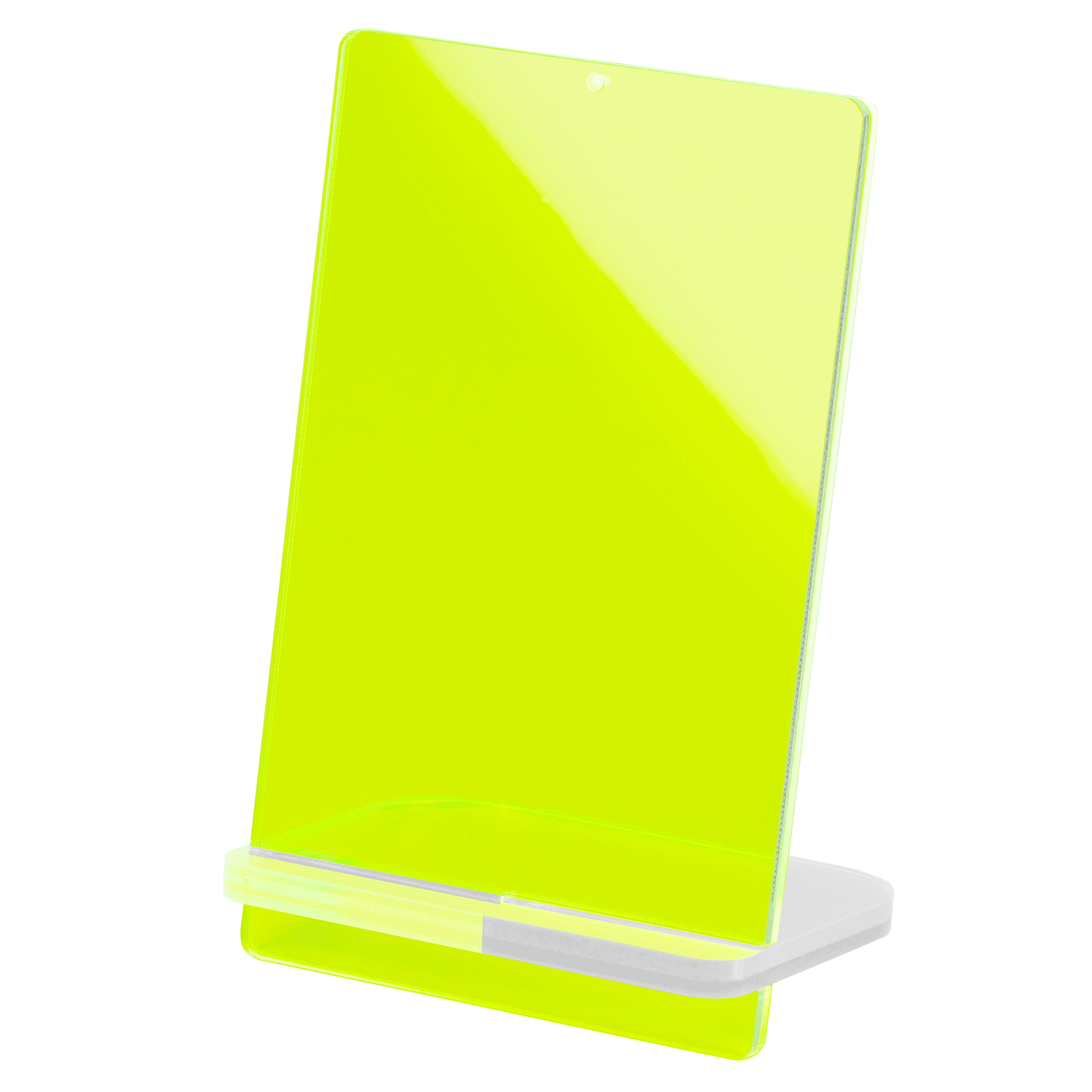 POPスタンド A7  縦 蛍光グリーン 拡大