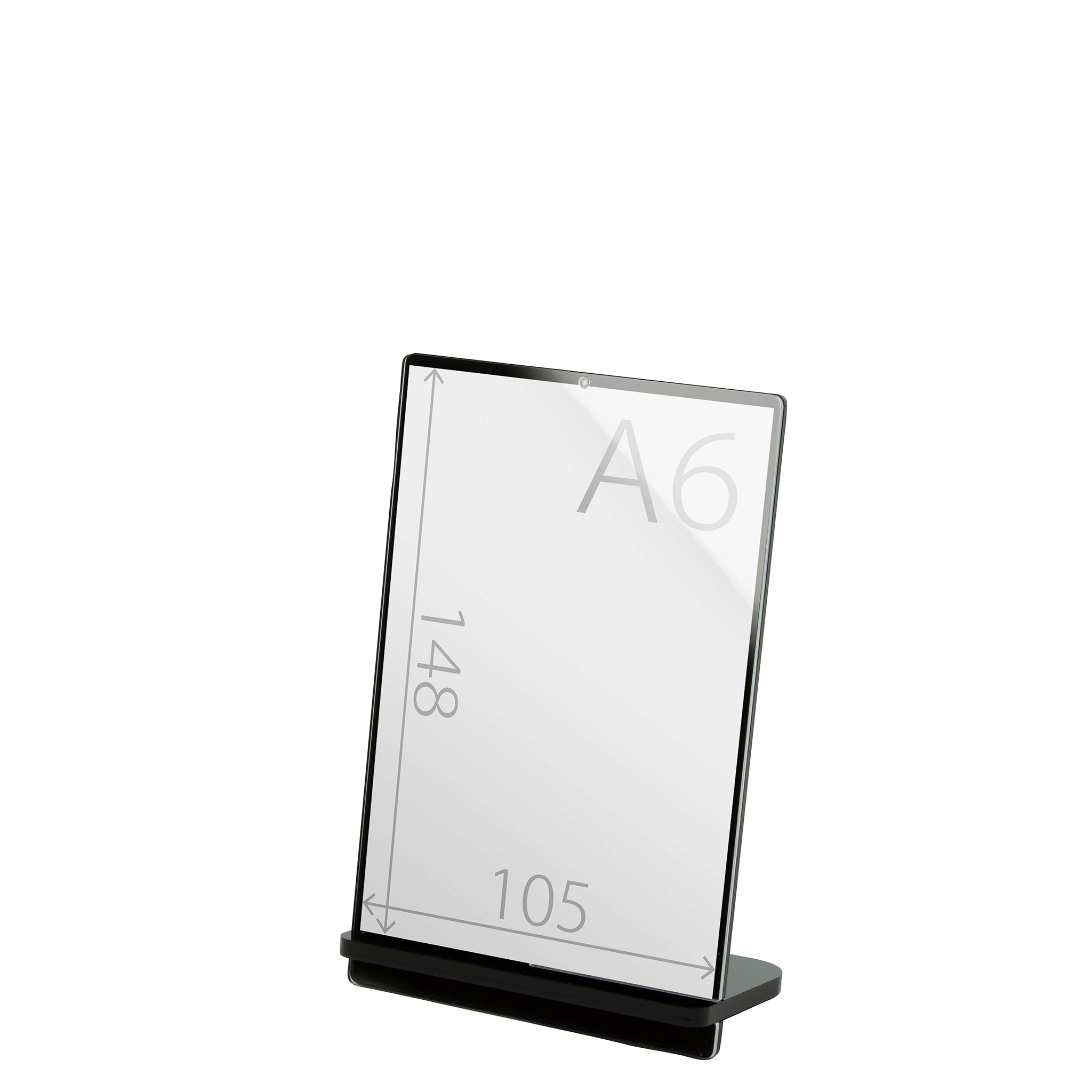 POPスタンド A６  縦 黒 サイズ入り