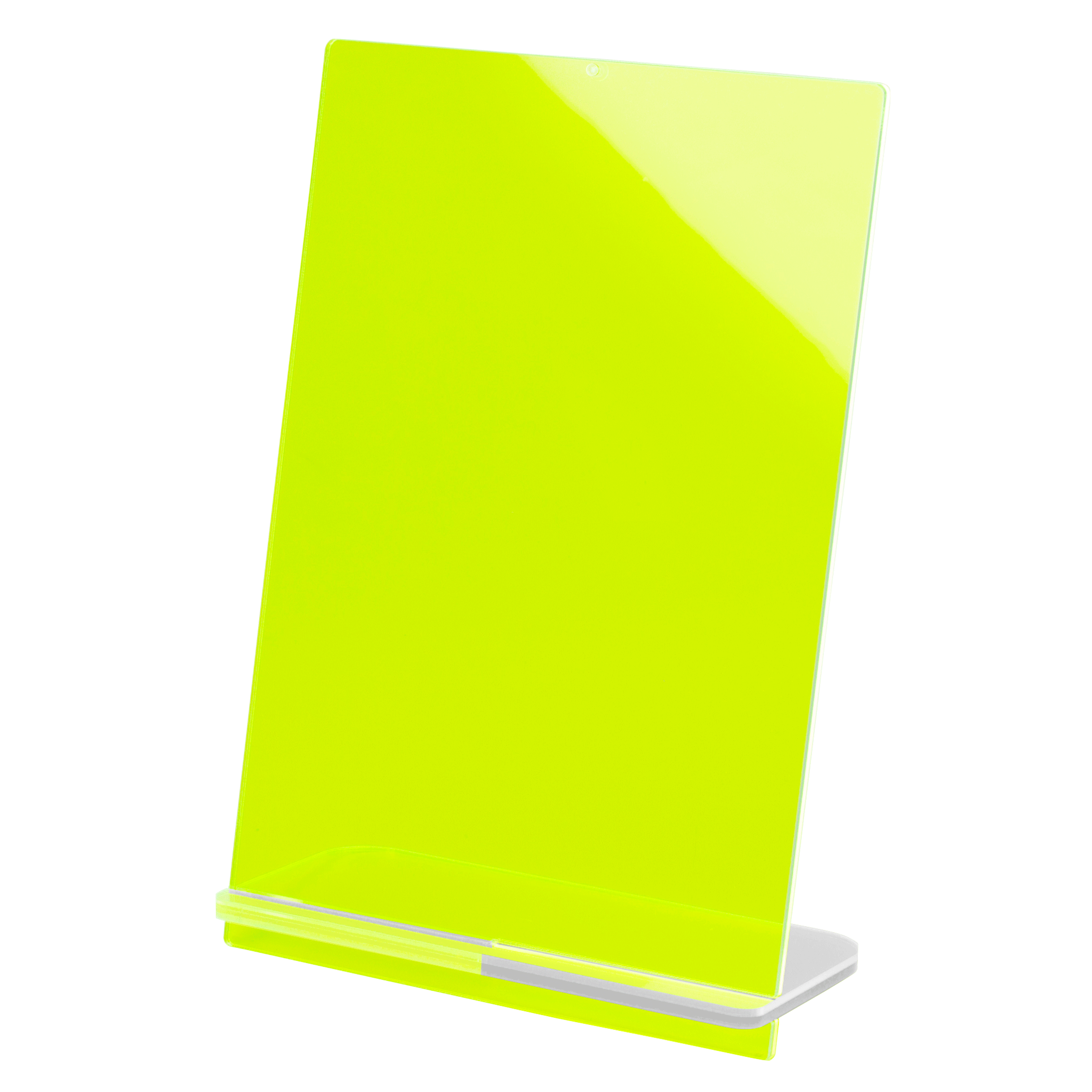 POPスタンド A５  縦 蛍光グリーン 拡大