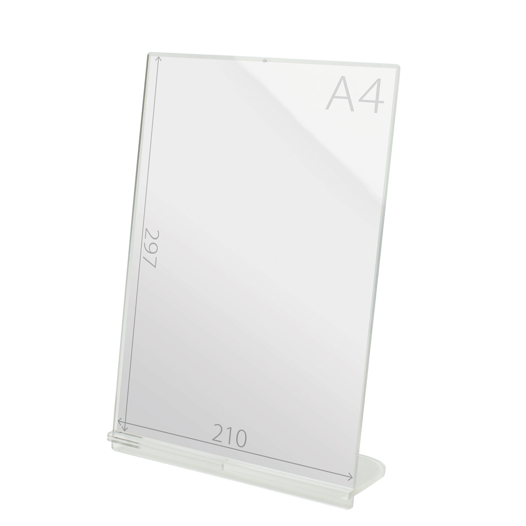 POPスタンド A４  縦 クリア サイズ入り 