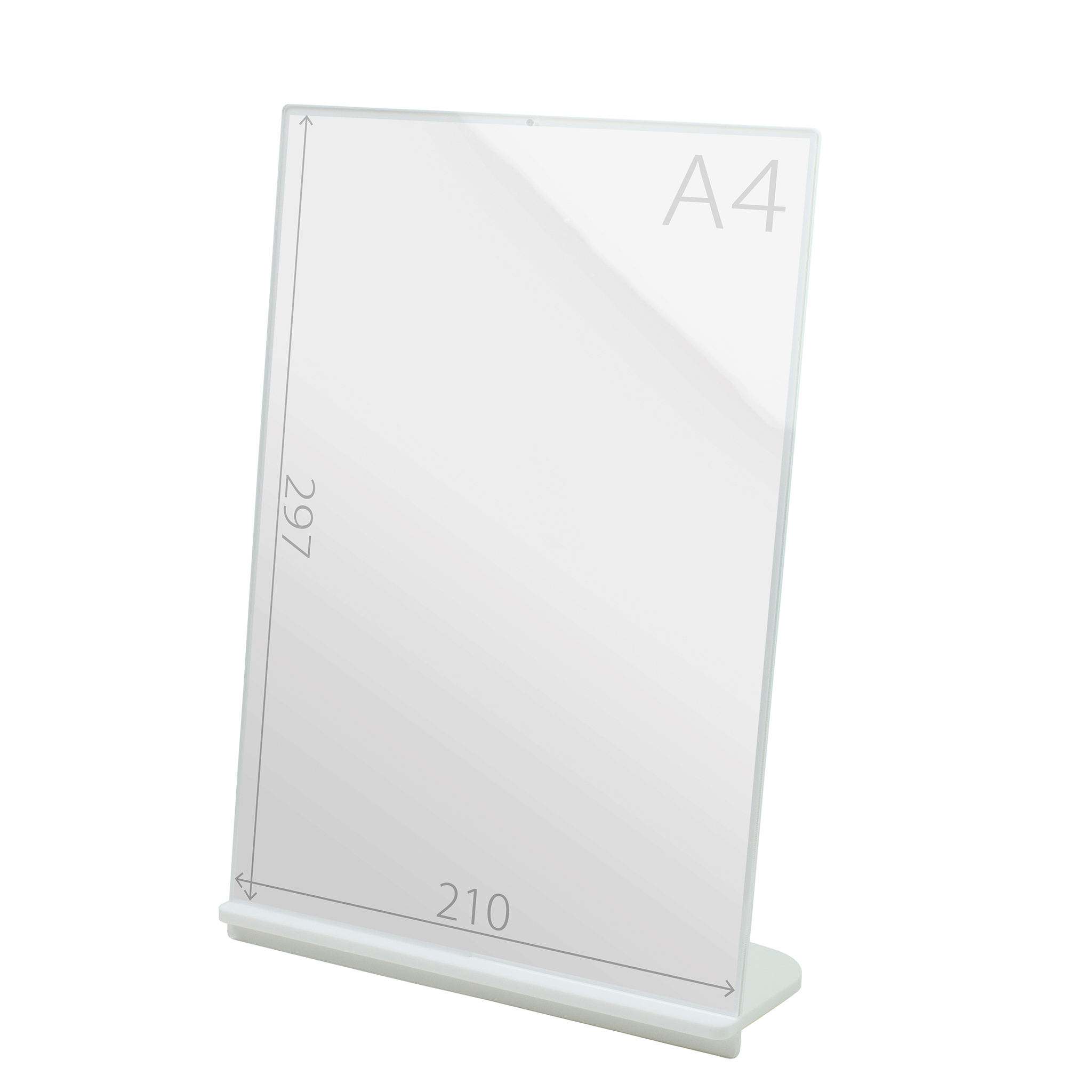 POPスタンド A４  縦 白 サイズ入り 
