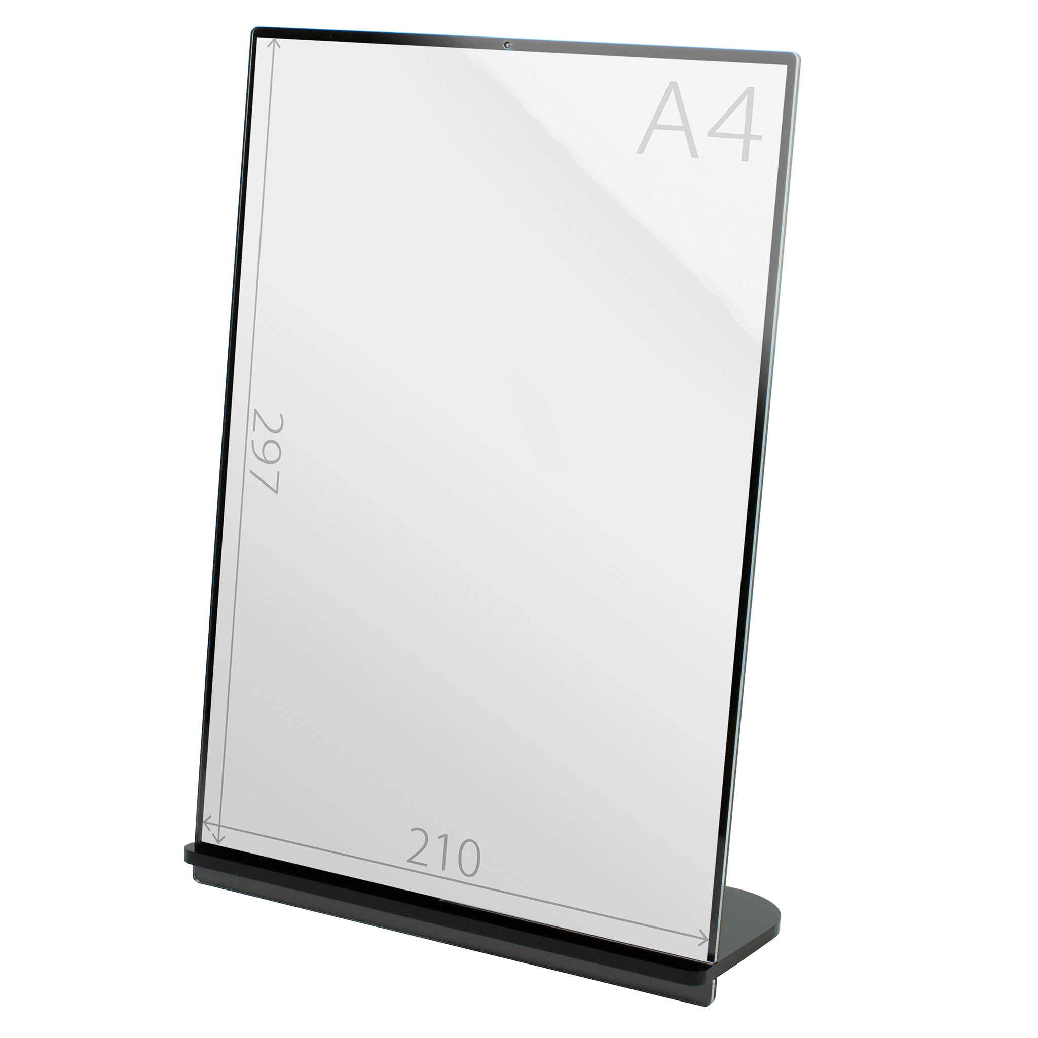 POPスタンド A４  縦 黒 サイズ入り 拡大