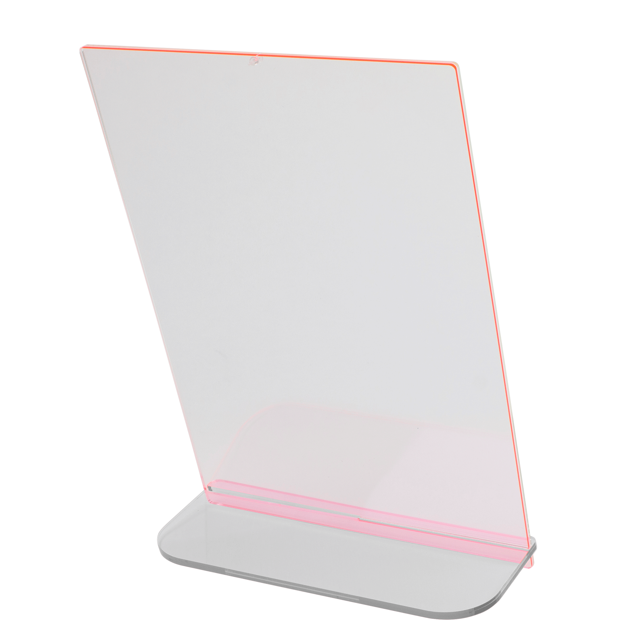 POPスタンド A４  縦 蛍光ピンク 裏面　拡大 