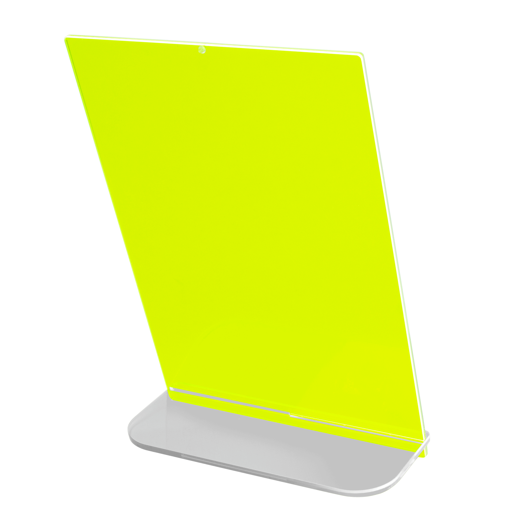 POPスタンド A４  縦 蛍光グリーン サイズ入り 裏面