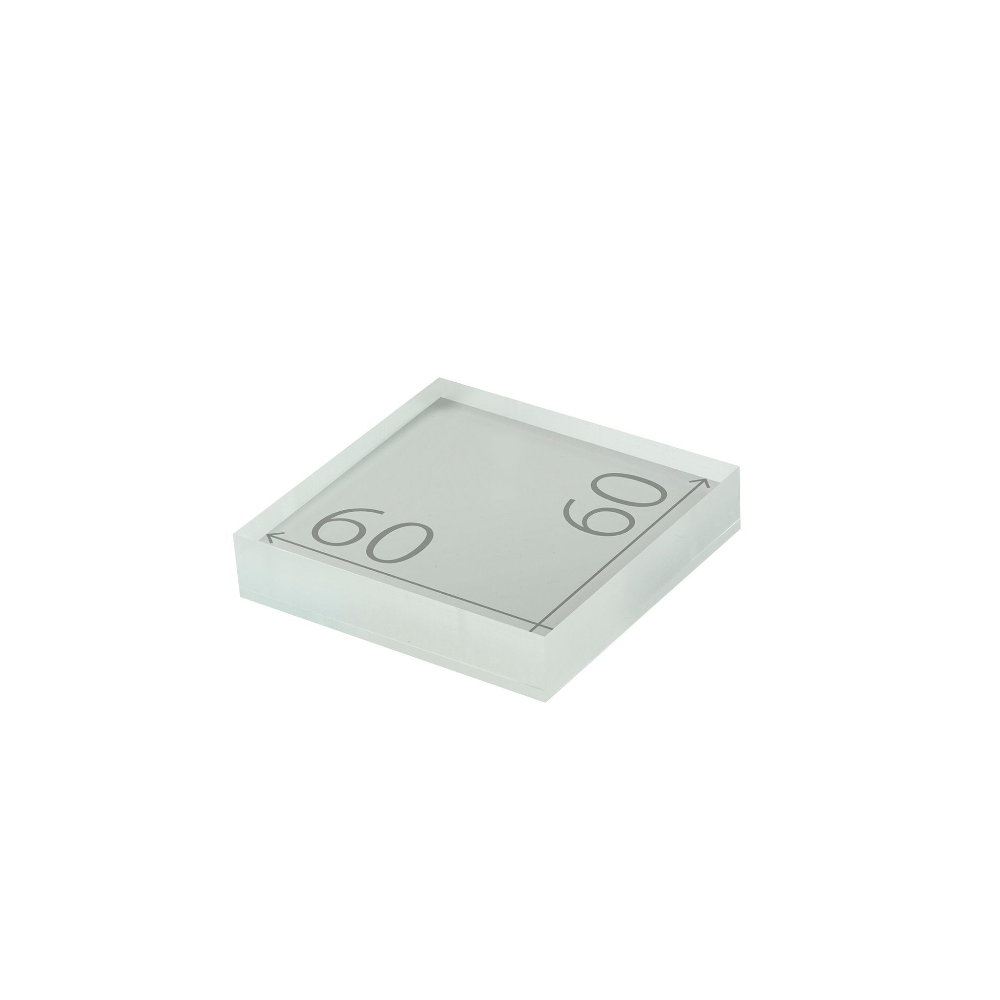 プライスホルダー　60×60 クリア/カンナ サイズ入り