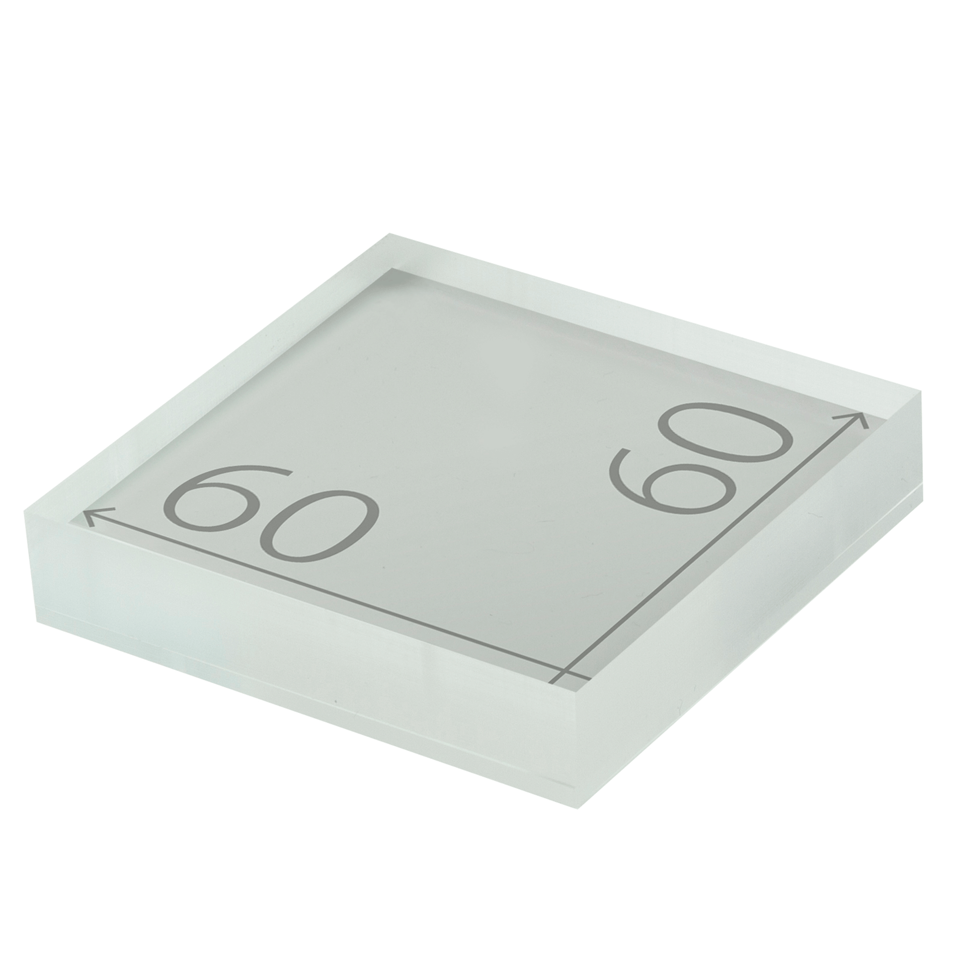 プライスホルダー　60×60 クリア/カンナ サイズ入り 拡大