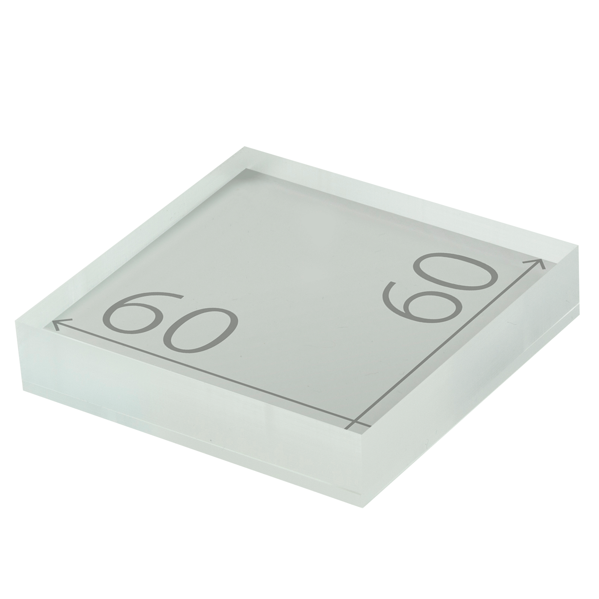 プライスホルダー　60×60 クリア/カンナ サイズ入り 拡大