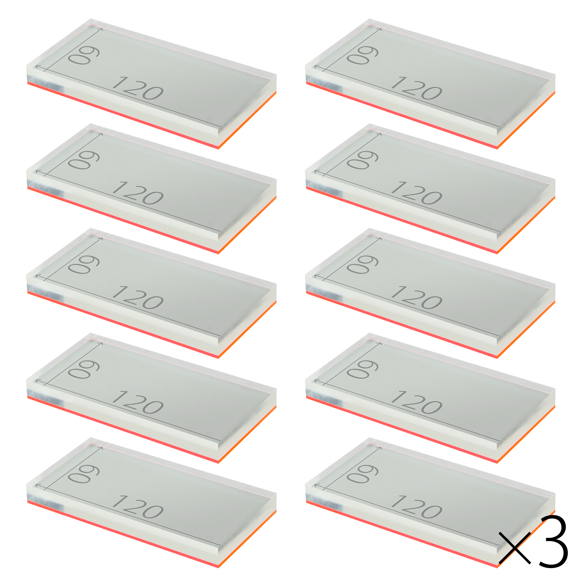 プライスホルダー　60×120 蛍光ピンク サイズ入り ３０個入り